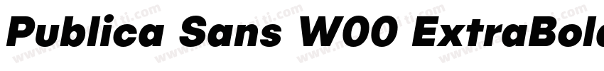 Publica Sans W00 ExtraBold字体转换